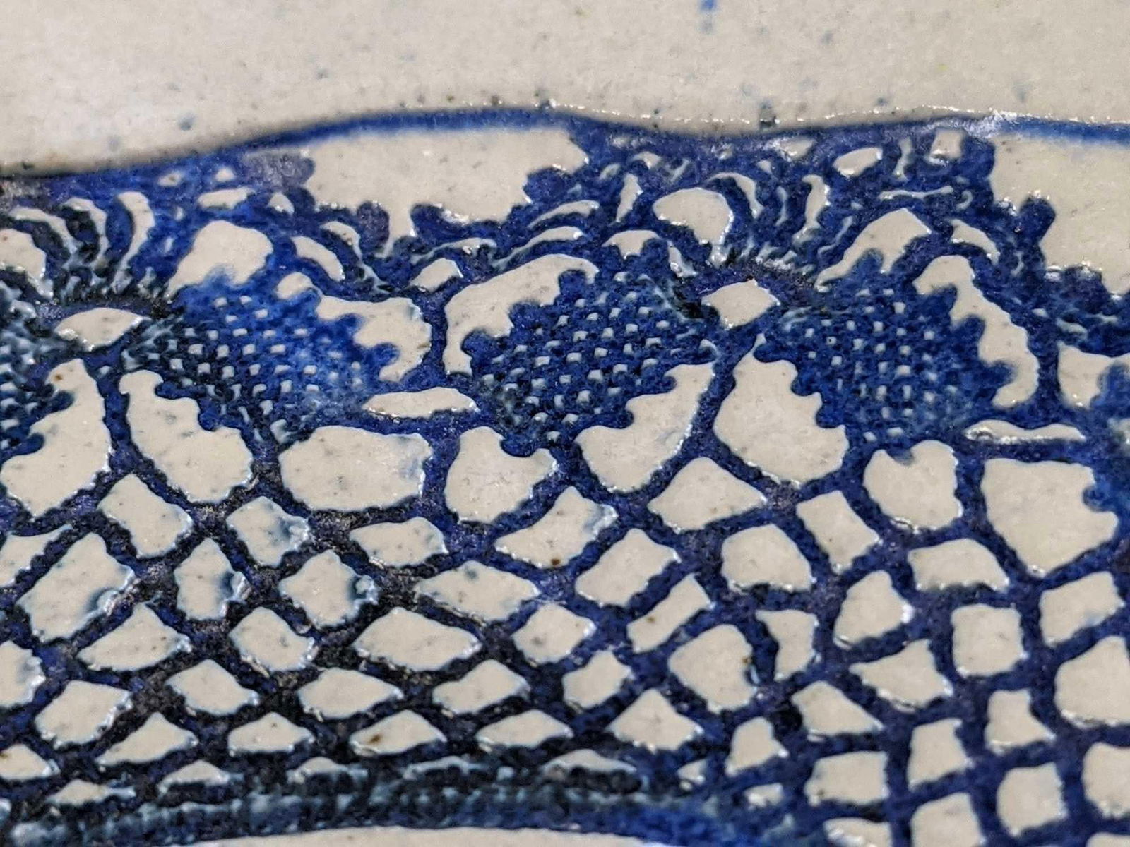 Handmade Textured Ceramic Serving Platter - 5