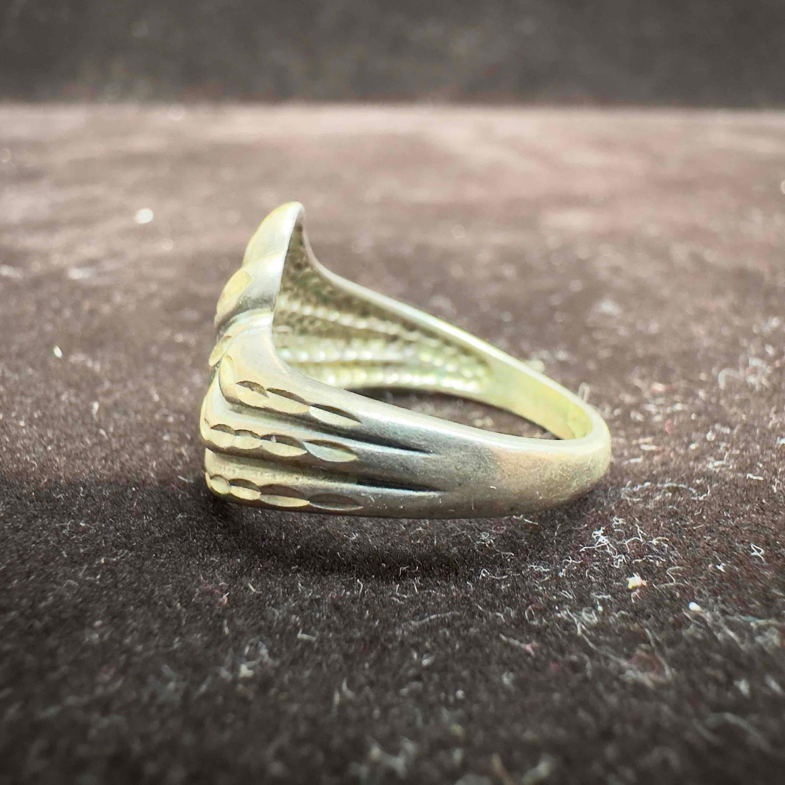 Triple Sinuous Overlapping Bands Sterling Silver Ring - 2