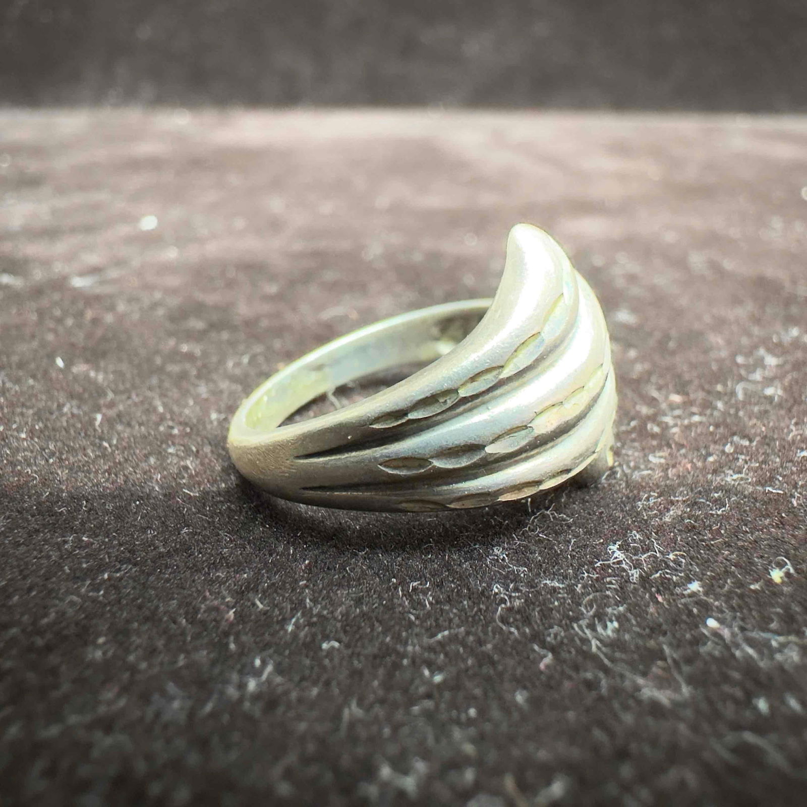 Triple Sinuous Overlapping Bands Sterling Silver Ring - 3