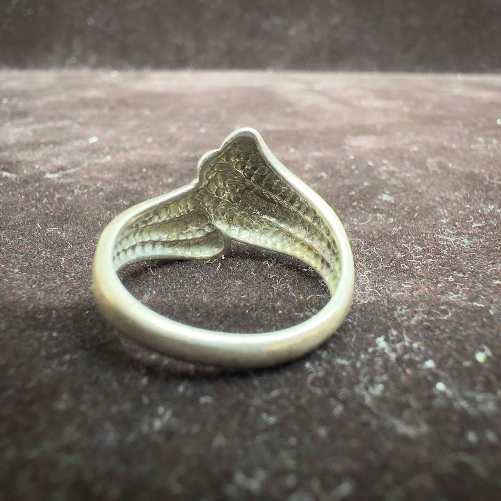 Triple Sinuous Overlapping Bands Sterling Silver Ring - 4