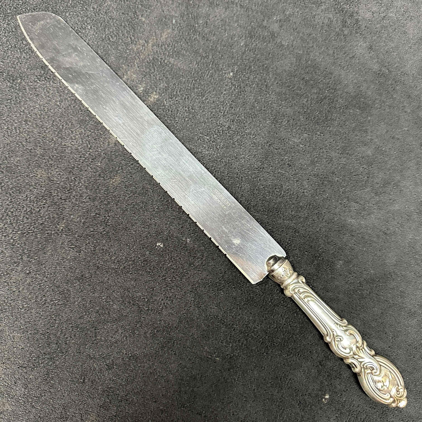 Sterling Silver Handled Stainless Steel Blade Flat Bread Knife (1 of 9)