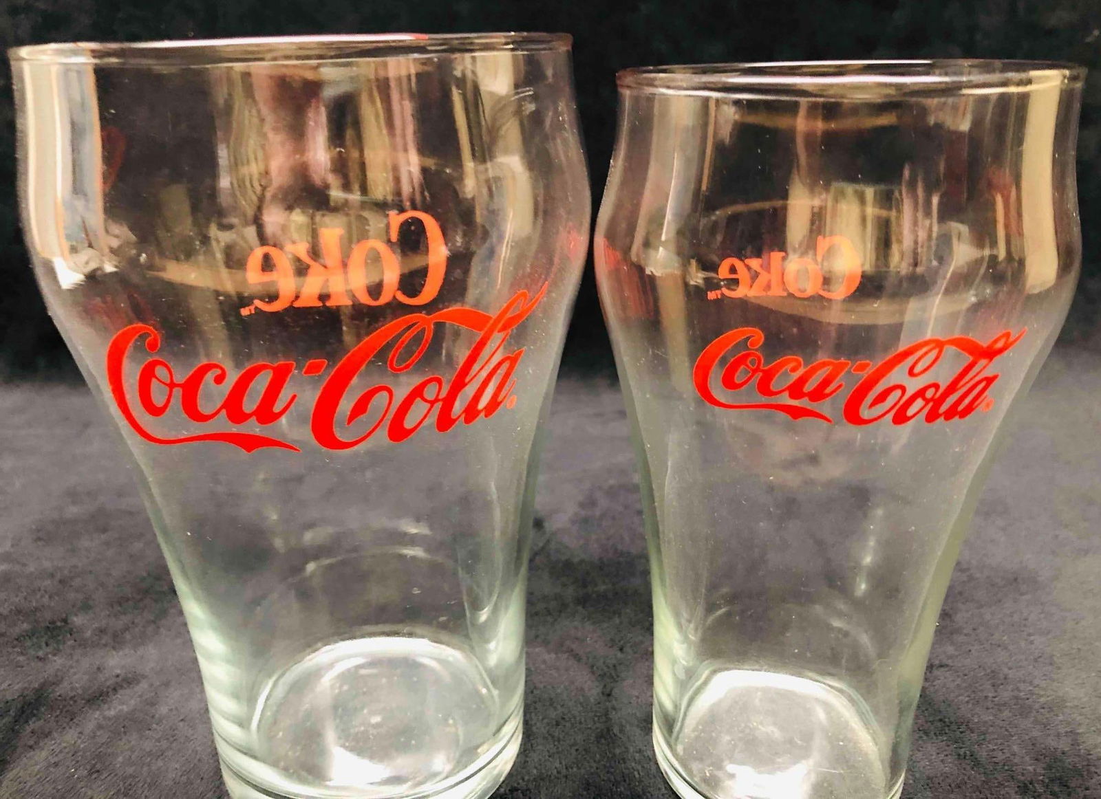 Two Coca-Cola Coke Glasses - 4