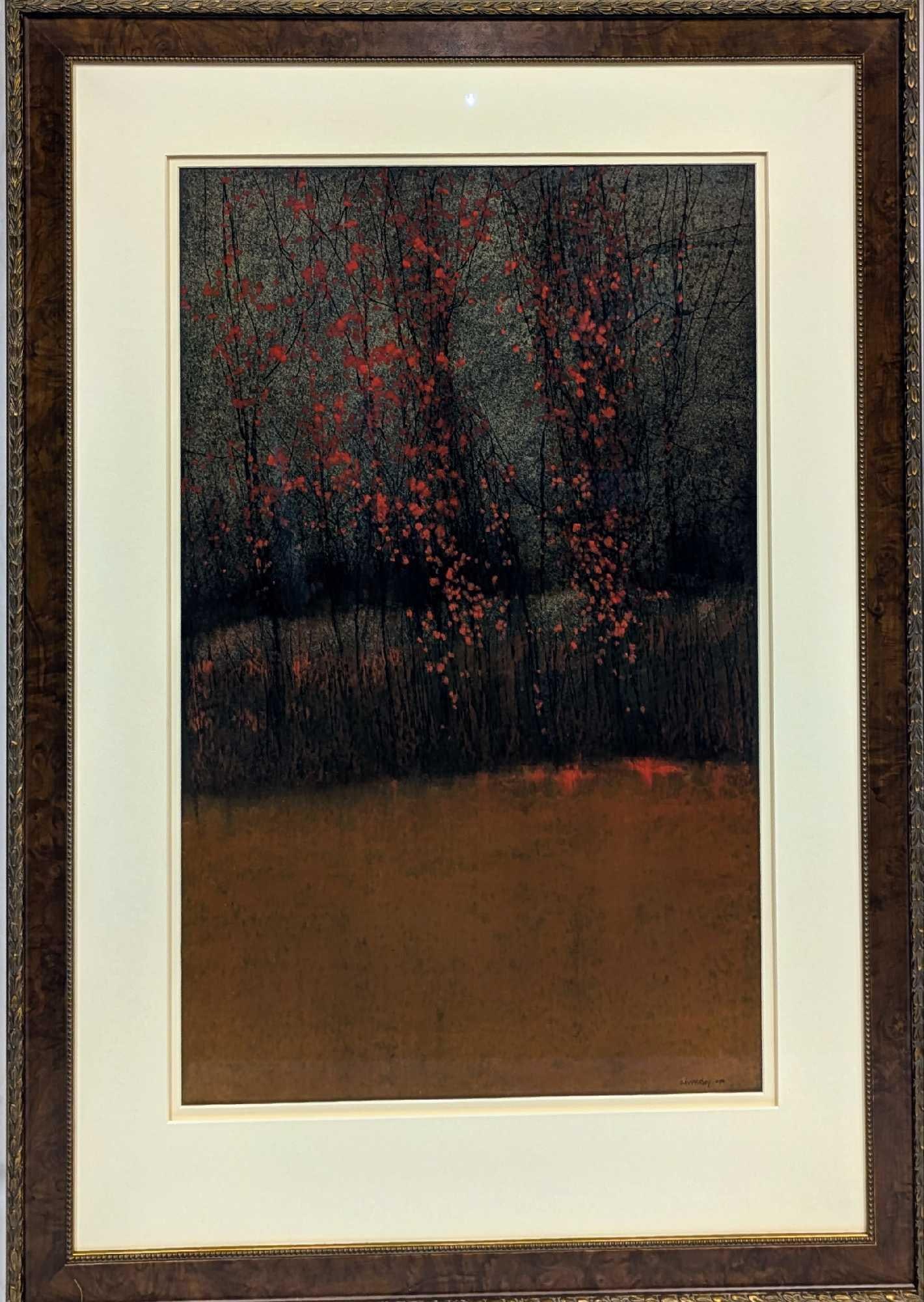 Framed George Shipperley Original Oil Pastel On Panel: Framed George Shipperley Original Oil Pastel On Panel. This framed original is approx 33 1/2" x 1 1/4" x 46 3/4" and it weighs 24lbs. The framed original was signed by the artist on the