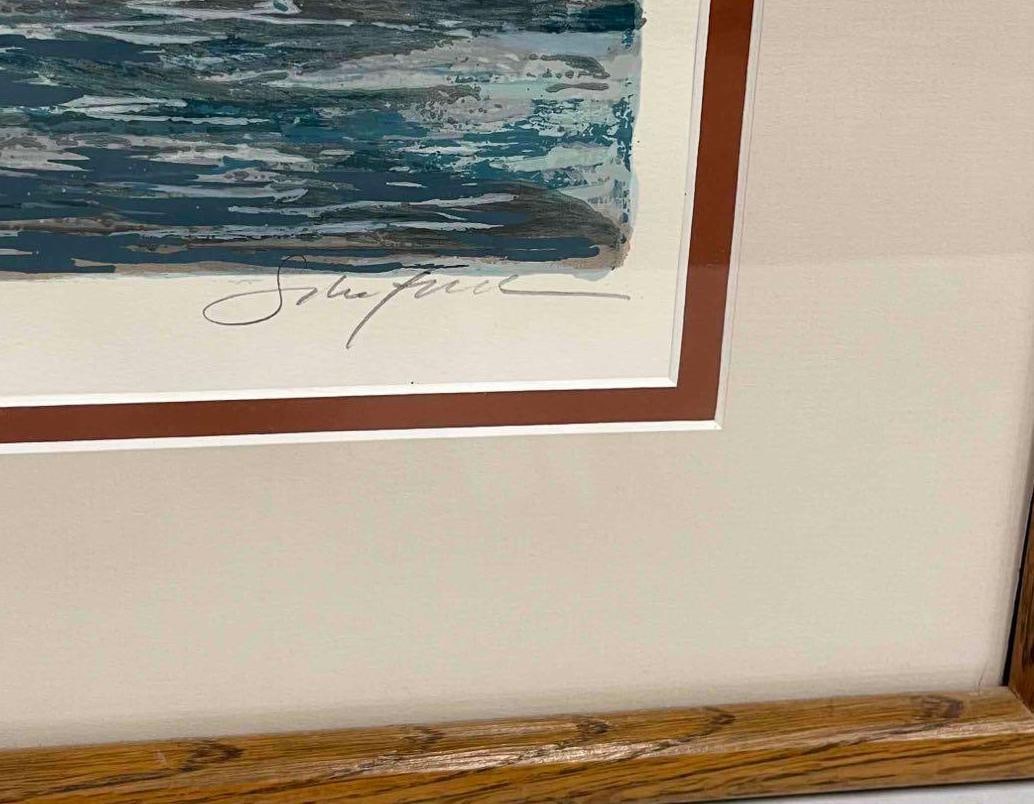 Signed & Numbered Serigraph "Dry Dock" By Schofield - 4