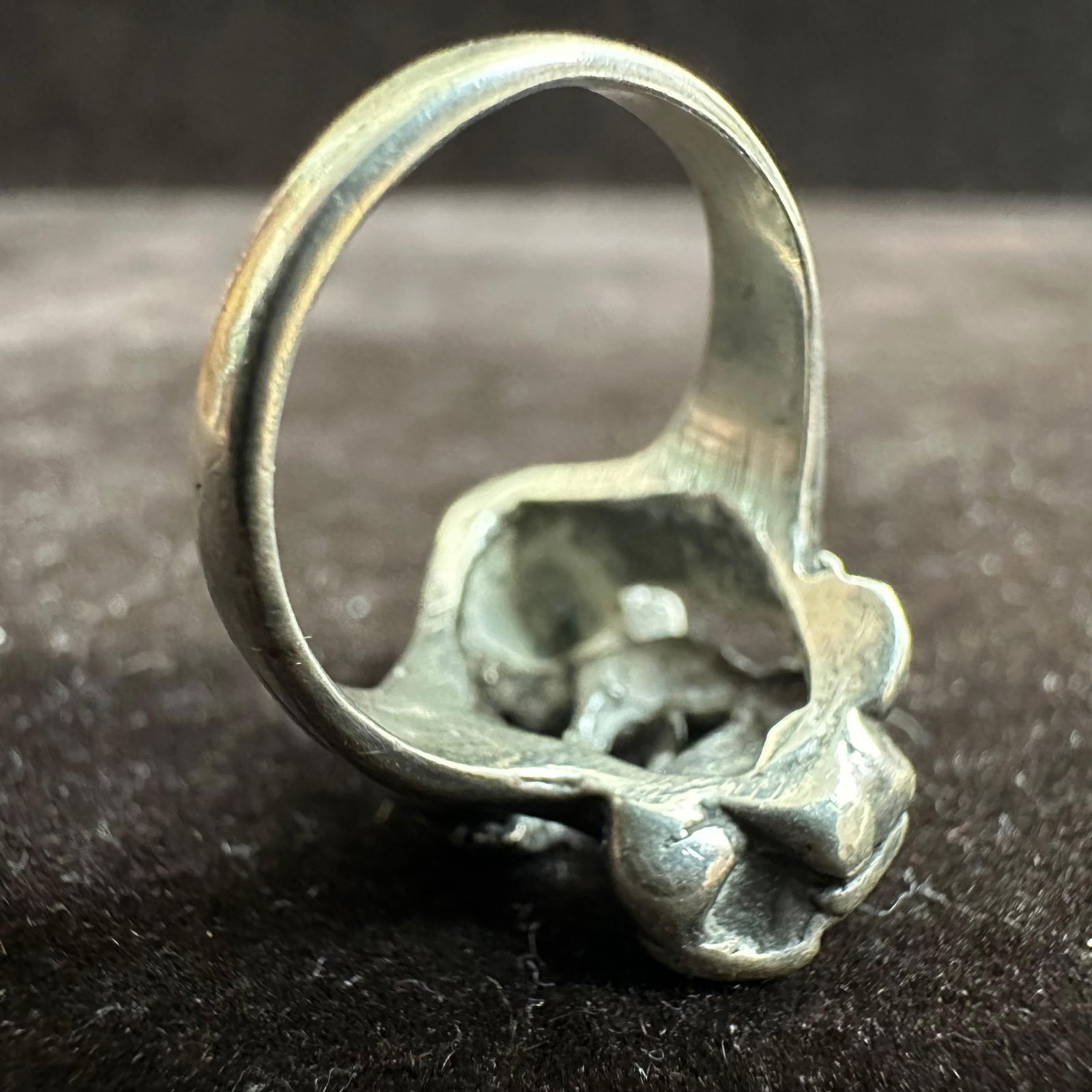 Whimsical Style Elf Pixie Silver Ring Unmarked V30 - 4