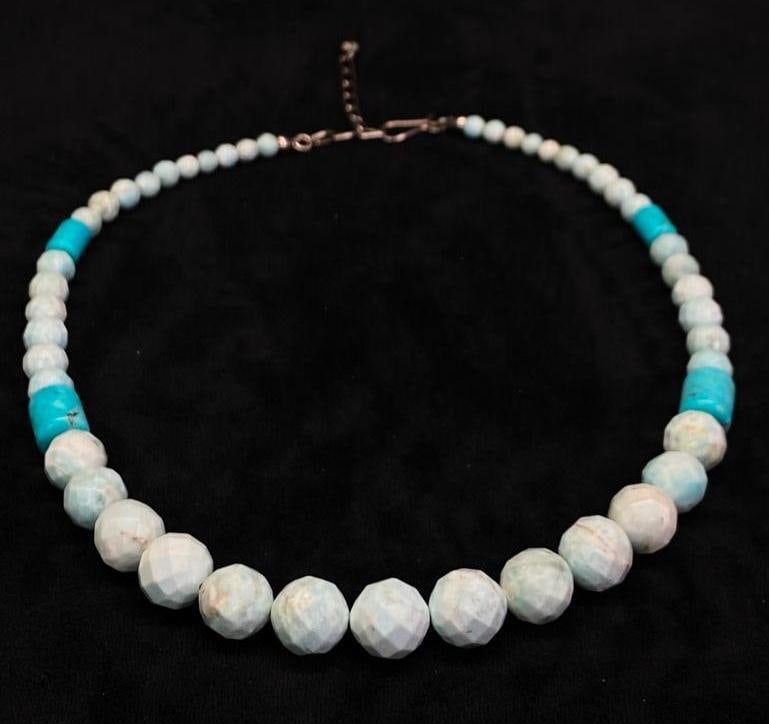 Jay King Sterling Mine Finds Blue Stone Necklace (1 of 5)