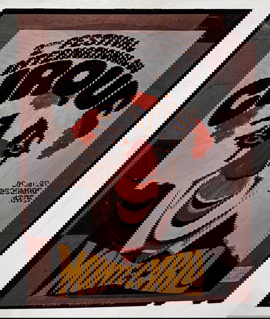 Kodak Transparent 4 X 5 Monte Carlo 2nd Cirque: Kodak Transparent 4 X 5 Monte Carlo 2nd Cirque. Here is a 4" x 5" Kodak Transparent of a vintage the "2nd Festival International Du Cirque - Monte Carlo".Poster that can be made into