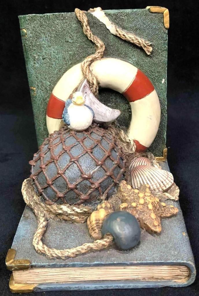 Vintage Beach Theme Book Ends - 8