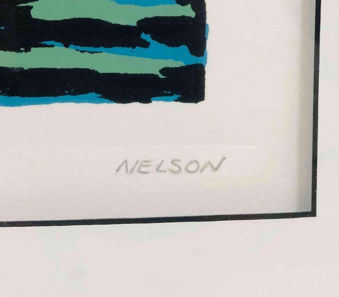 Framed & Signed "Cape II" Serigraph By Nelson - 4