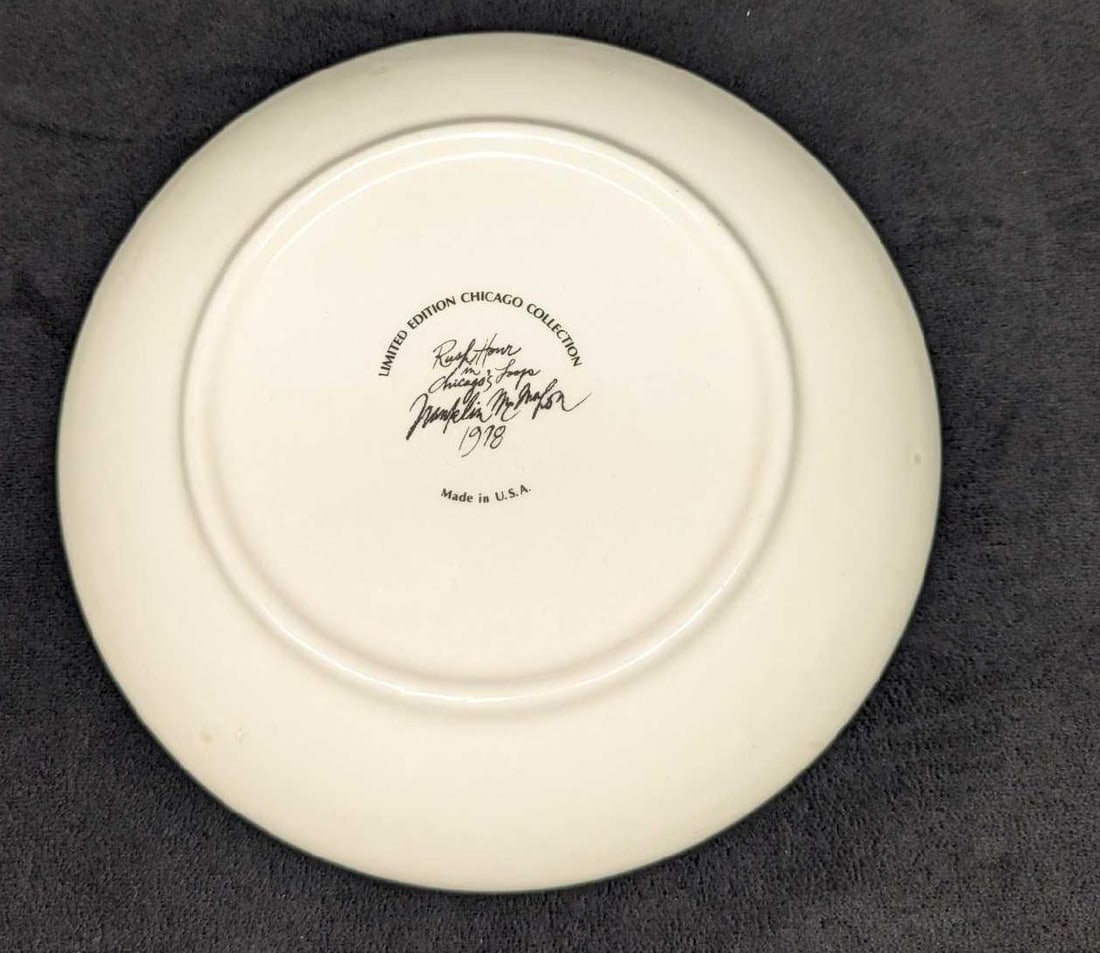 3 Collectable American Train Plates - 7