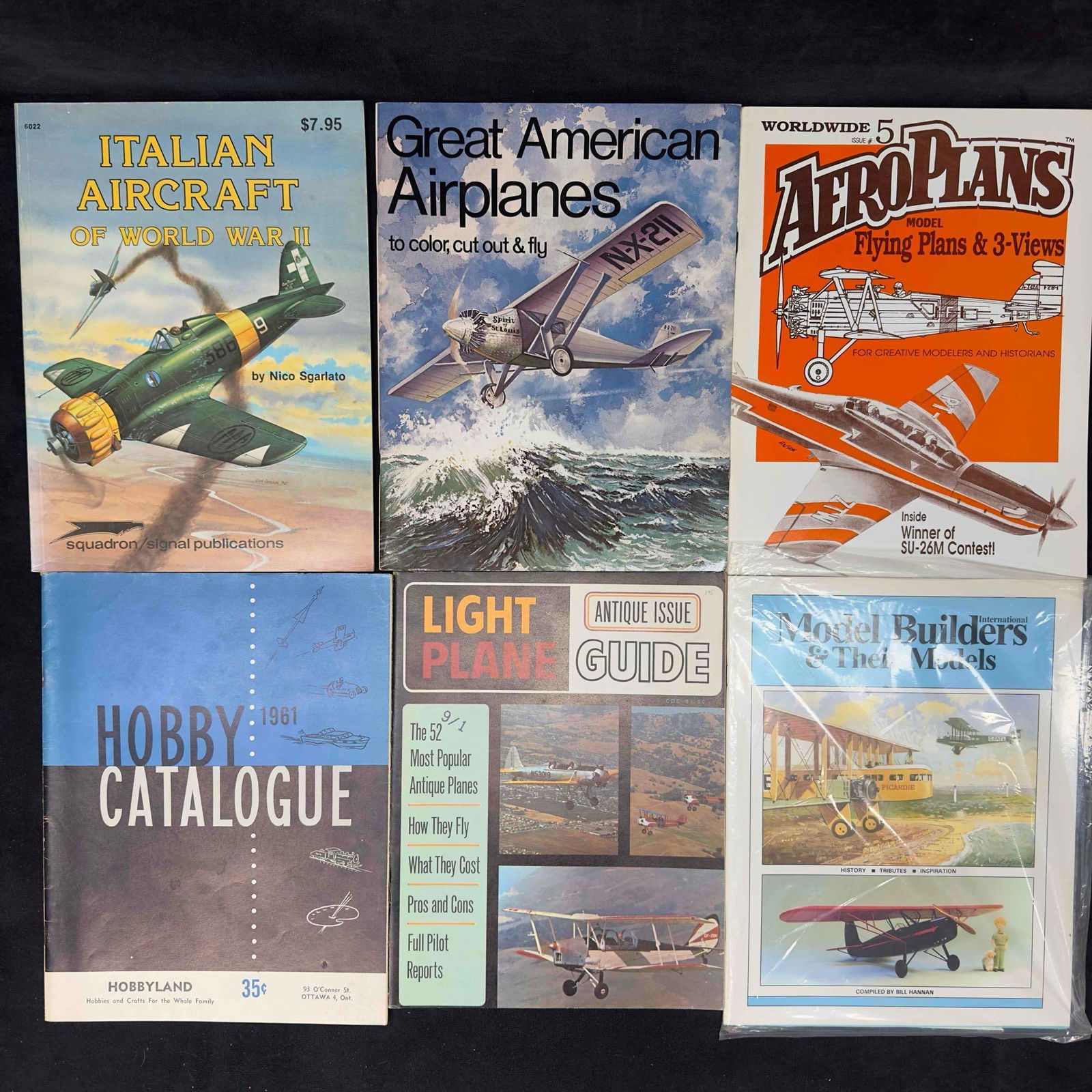 Italian Aircraft of World War II Airplanes Aero Plans Model Catalog and Magazine Lot of 6 Six (1 of 8)