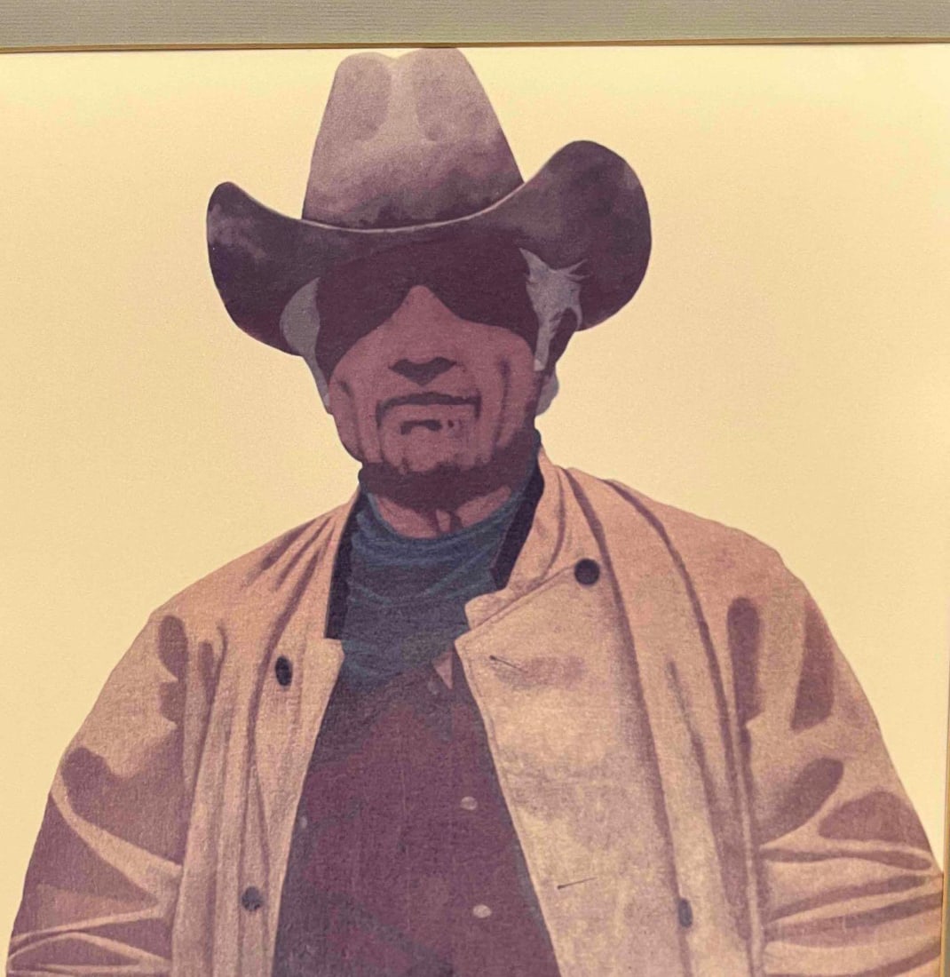 Large Framed Cowboy Print - 4