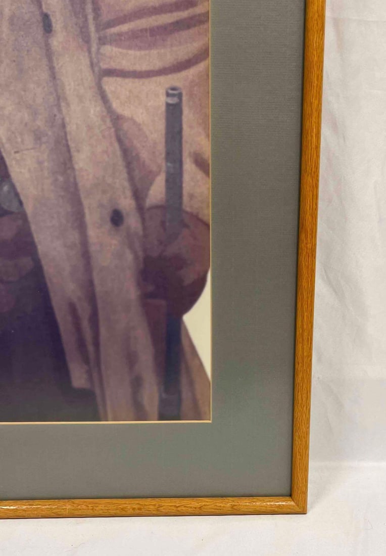 Large Framed Cowboy Print - 8