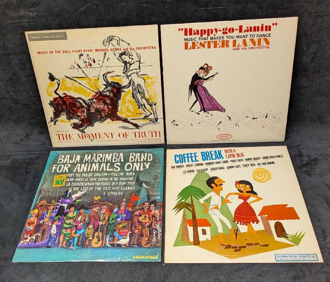 4 Baja Marimba Band Lester Lanin Movement Of Truth Coffee Break With A Latin Beat LP (1 of 10)