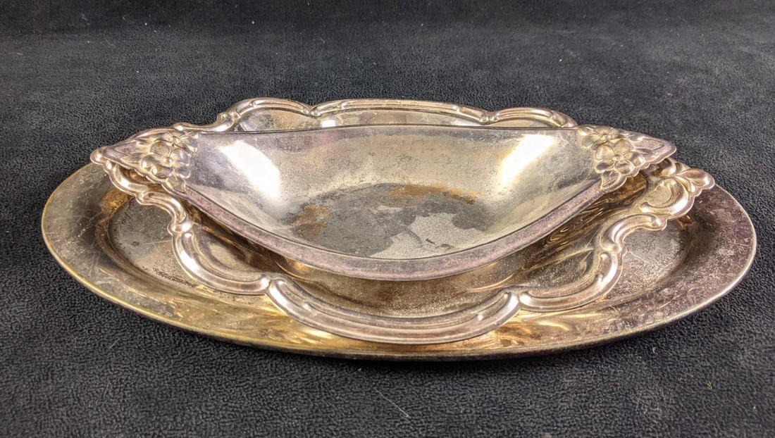 Silver Plated Assorted Trays Three Trays - 2