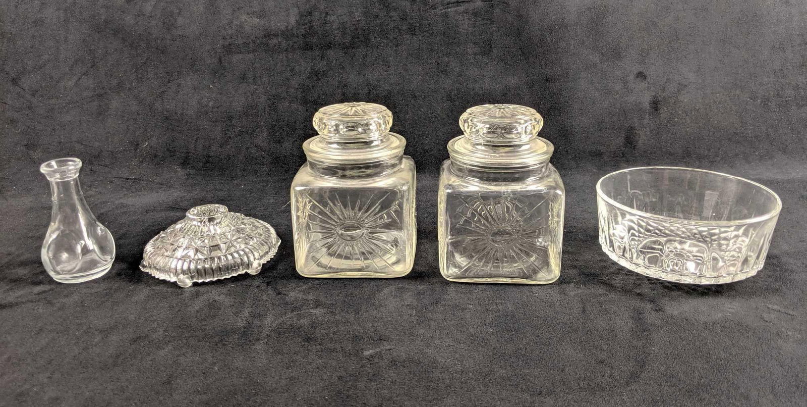 Random Selection Of Five Pieces Of Glassware (1 of 8)