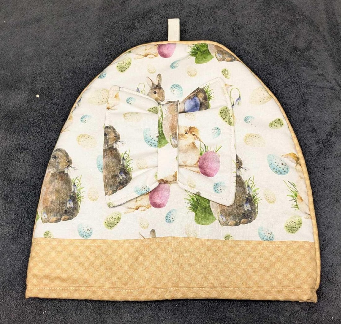 2 Cats And Rabbit Easter Print Cozy - 3