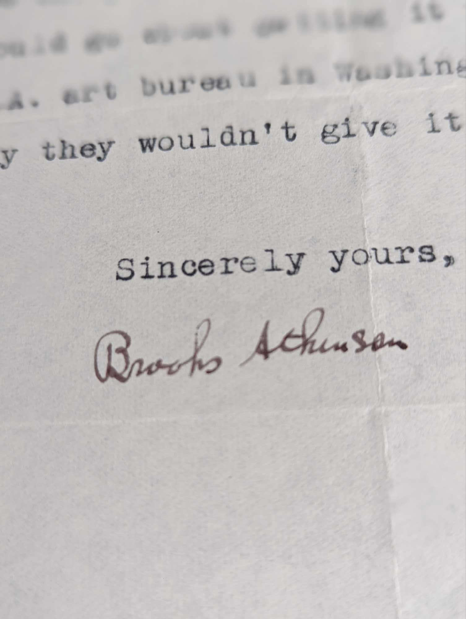 Two Brooks Atkinson Signed Letters - 5