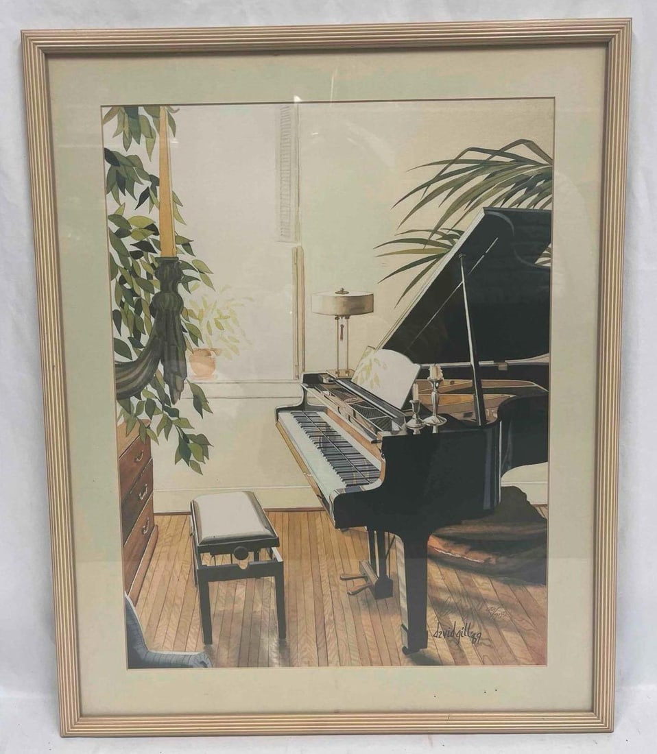 Framed Limited Edition Lithograph By David Gill: This lot contains a Framed Limited Edition Lithograph By David Gill. The approx. weight and dimensions are listed below. Overall the Lithograph is in good pre owned condition with no major flaws. Ther