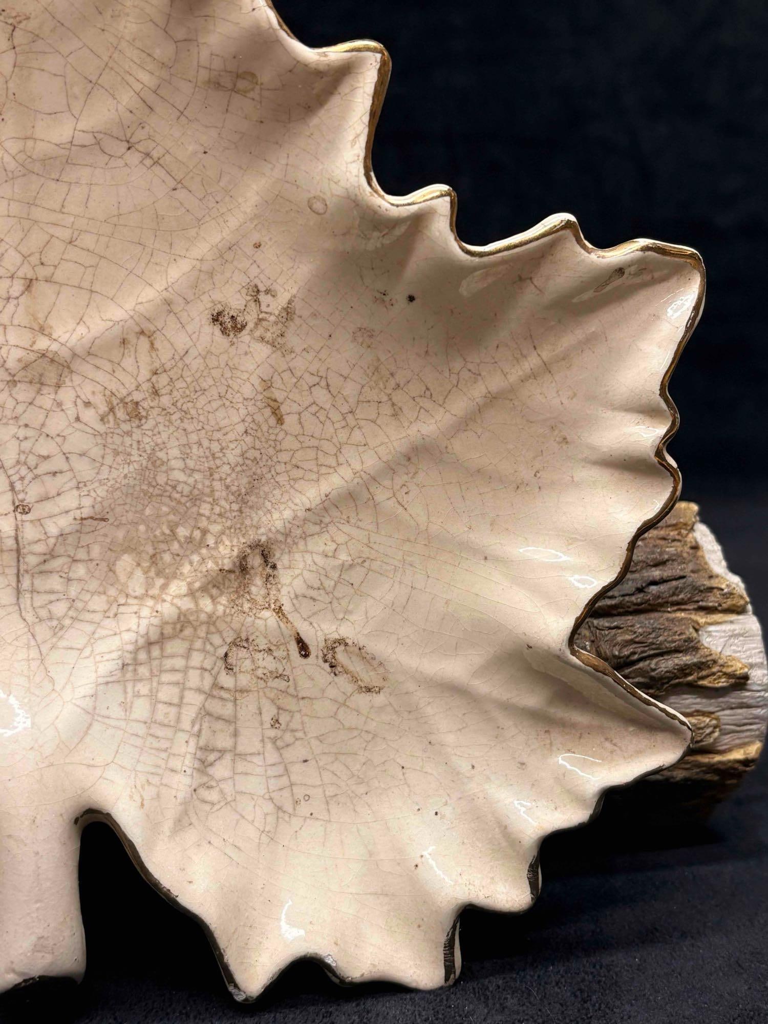 2pc Fall Themed Ceramic Trinket Trays - 5