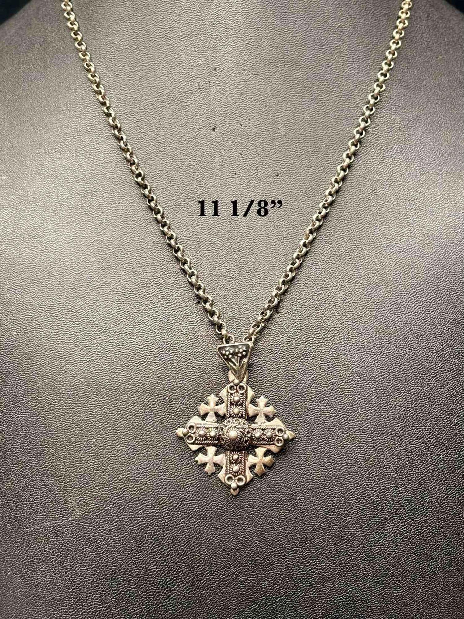 6pc Silver Eccentric Statement Necklace Lot - 7