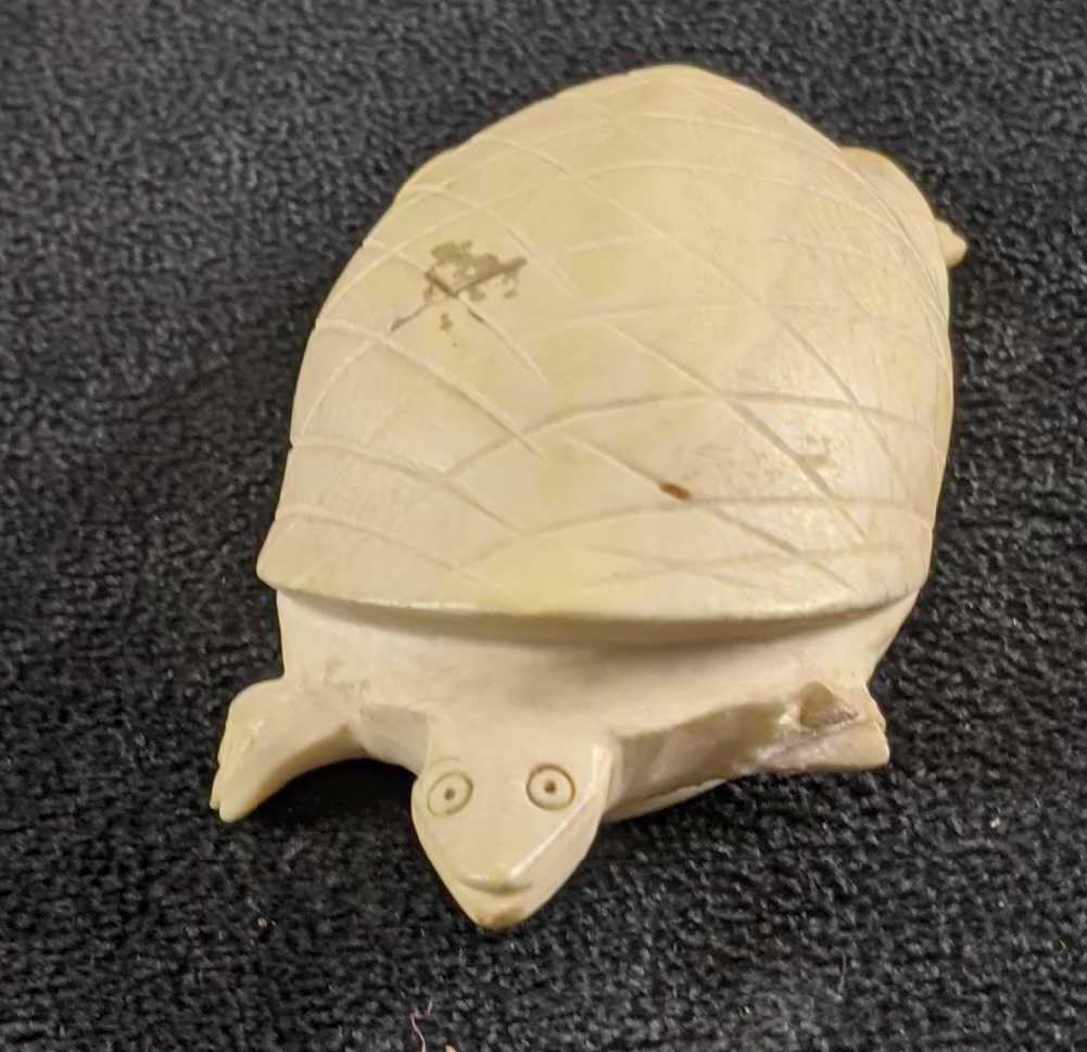 Rare Antique Bone Carved Turtle (1 of 7)