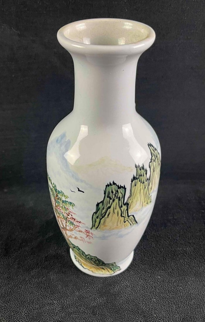 Asian Style Painted Vase - 2