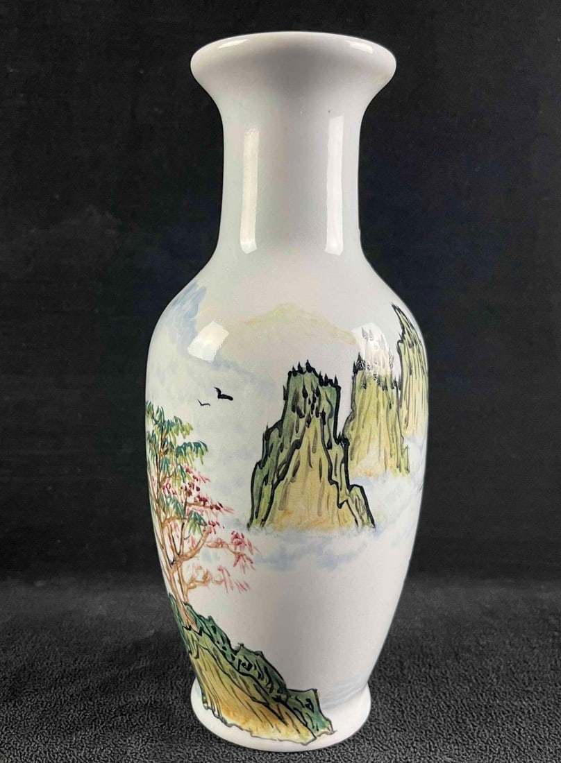 Asian Style Painted Vase - 3