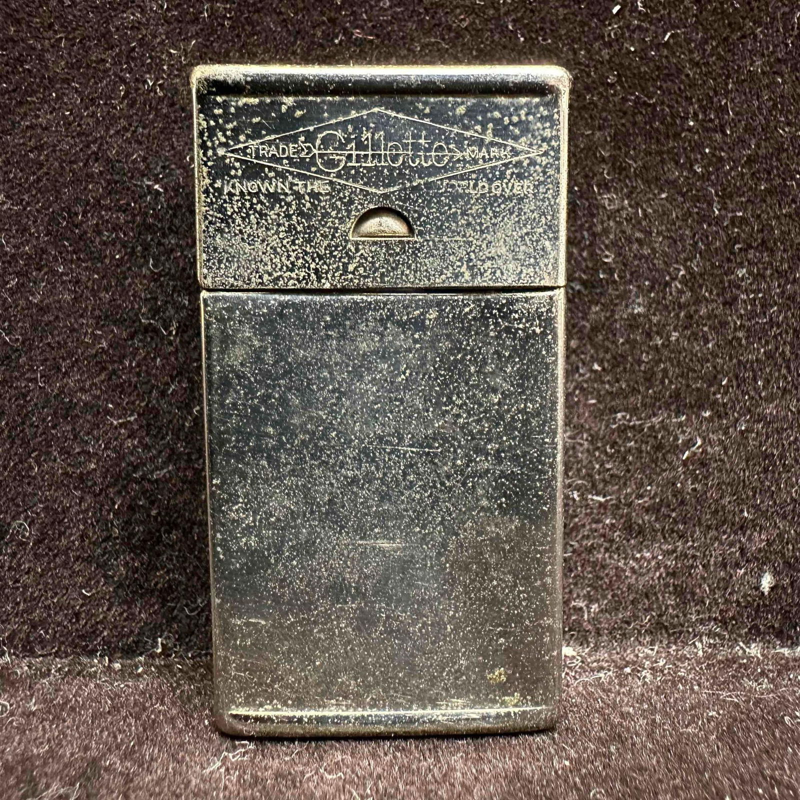 Gillette Razor Blade Metal Case Small Box Container - 2