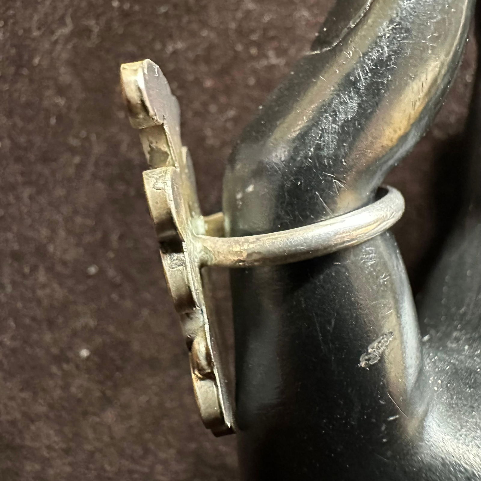 Multi Stone Inlay Zuni Thunderbird Style Silver Ring Unsigned - 7