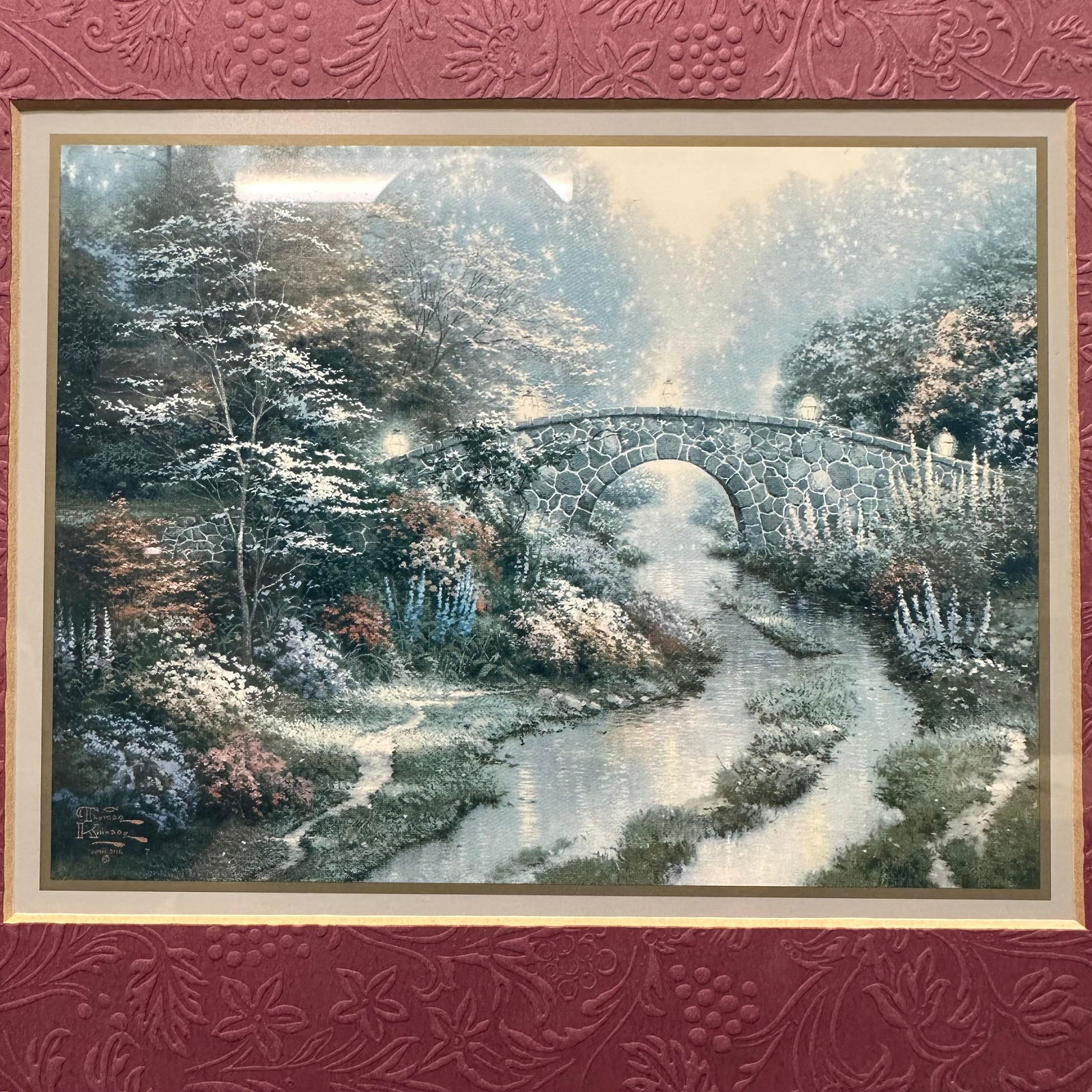 Thomas Kinkade Accent Print Framed Stillwater Bridge - 3