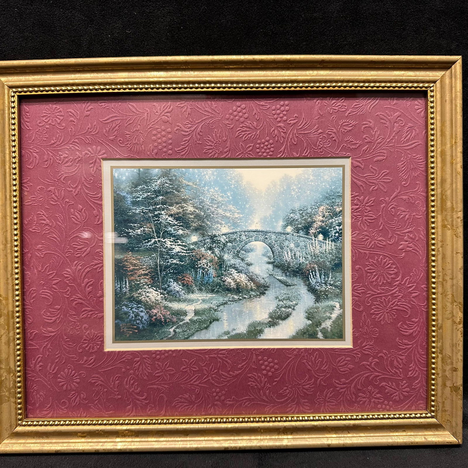 Thomas Kinkade Accent Print Framed Stillwater Bridge - 4
