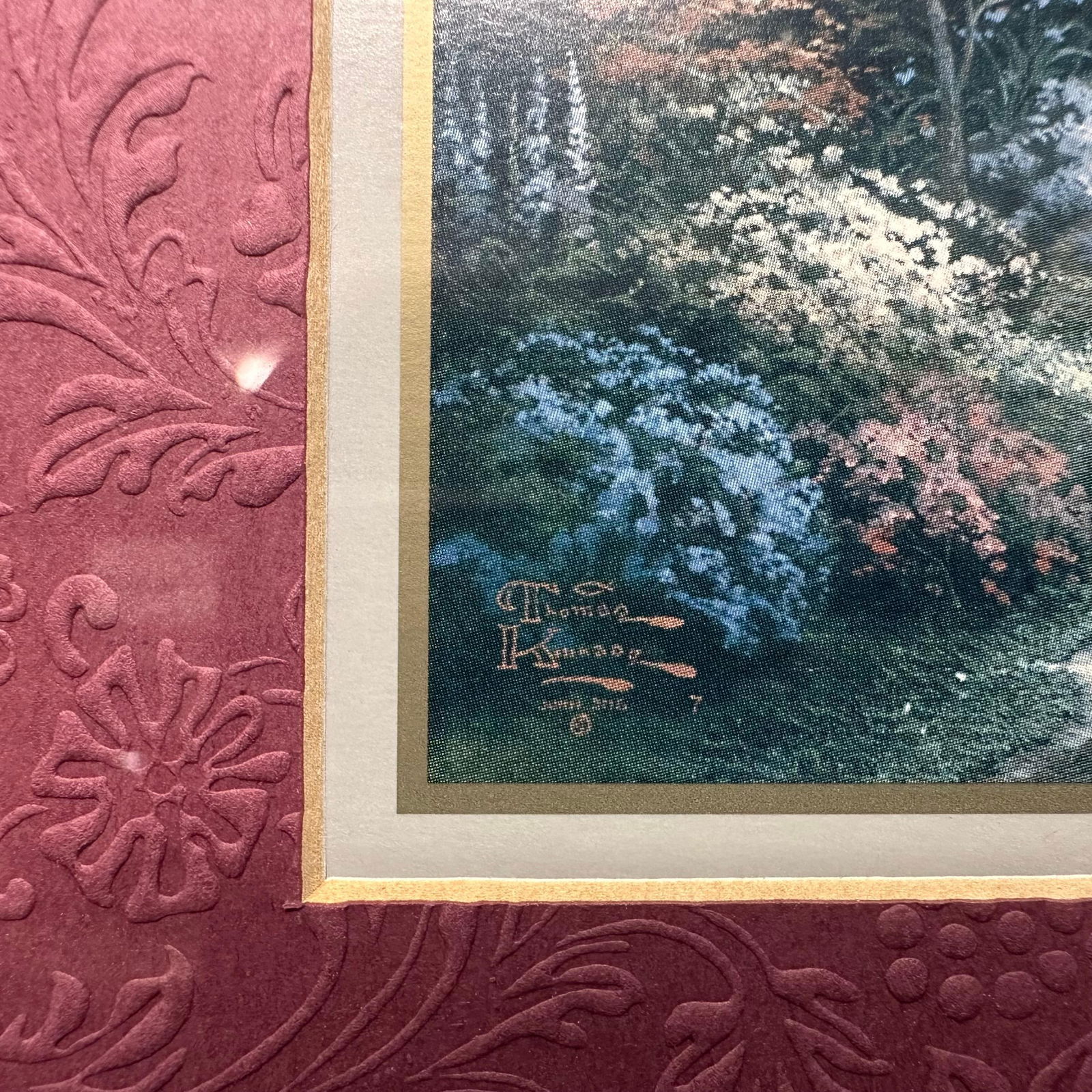 Thomas Kinkade Accent Print Framed Stillwater Bridge - 5