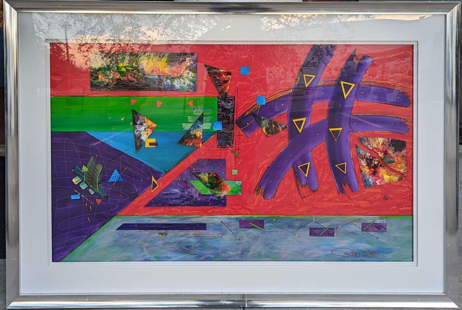 Rick Ott Mixed Media Abstract Acrylic 3D Painting (1 of 6)