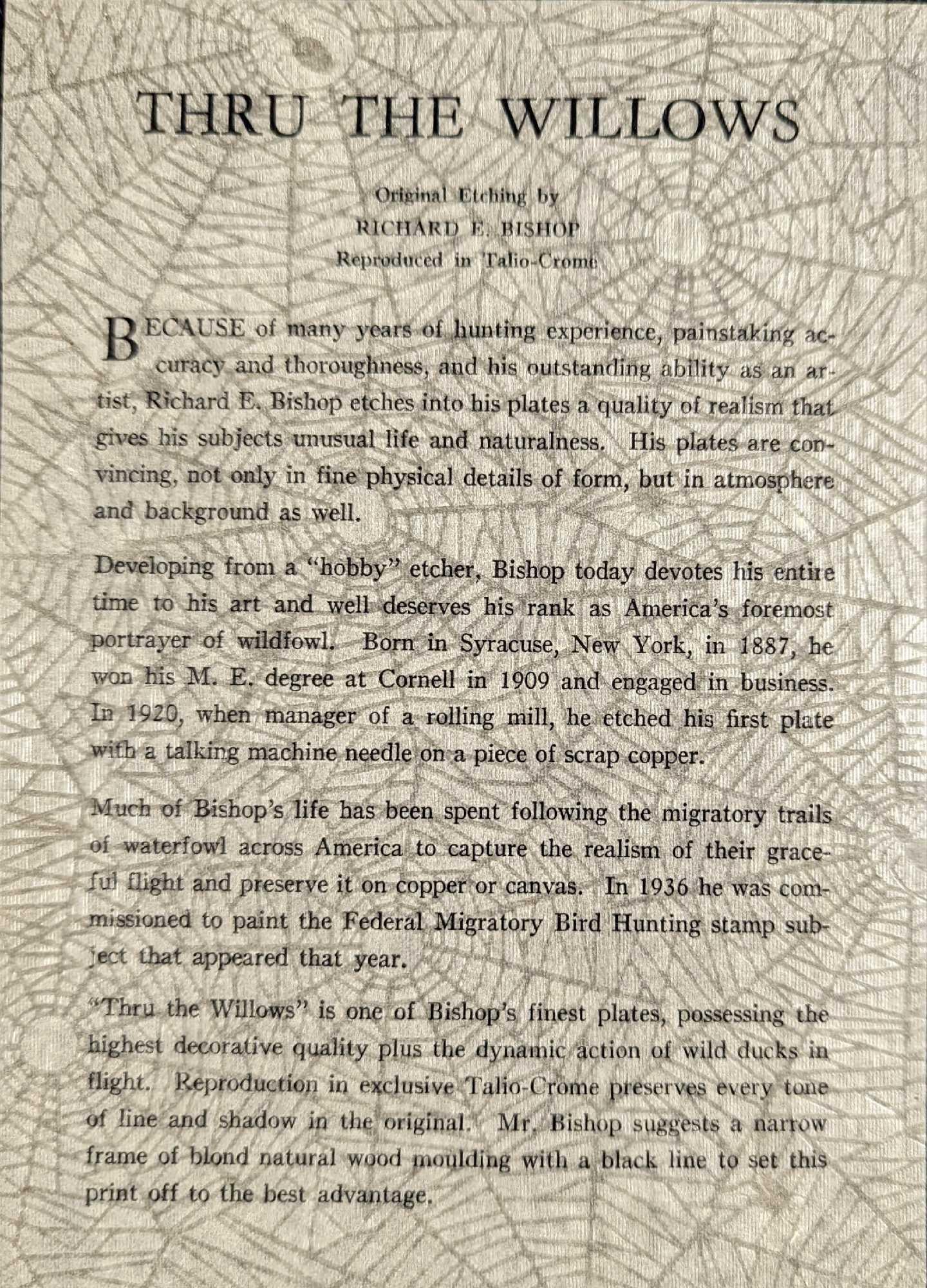 Original Richard E Bishop Etching - 3