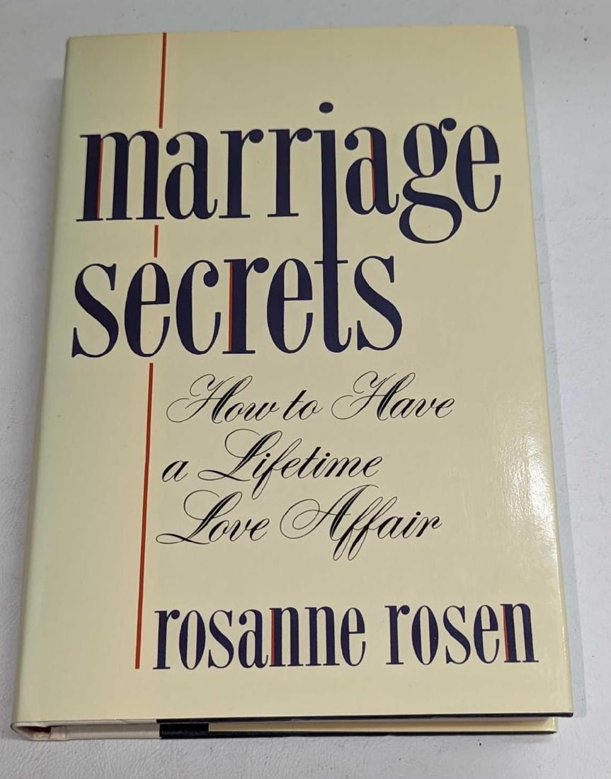 Rosanne Rosen Signed Marriage Secrets Hardcover: Rosanne Rosen Signed Marriage Secrets Hardcover. This hardcover book was published by Birch Lane Press Book and was copyrighted in 1993. The hardcover book is approx 5 3/4" x 1 1/8" x 8
