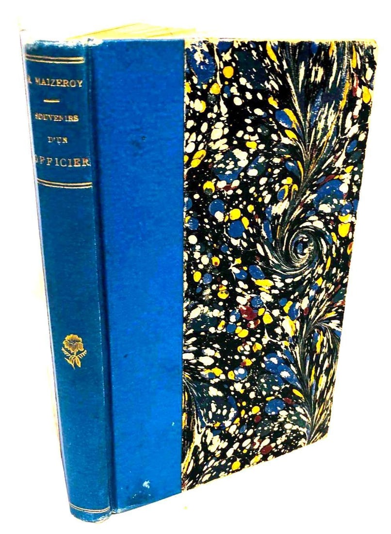 Souvenirs D'un Officier R.Maizeroy: This lot contains Souvenirs D'un Officier By René Maizeroy. The book is approx 6 3/4" x 4 1/4" and weighs about 0.5lbs. Overall the book is in good used condition with some light wear