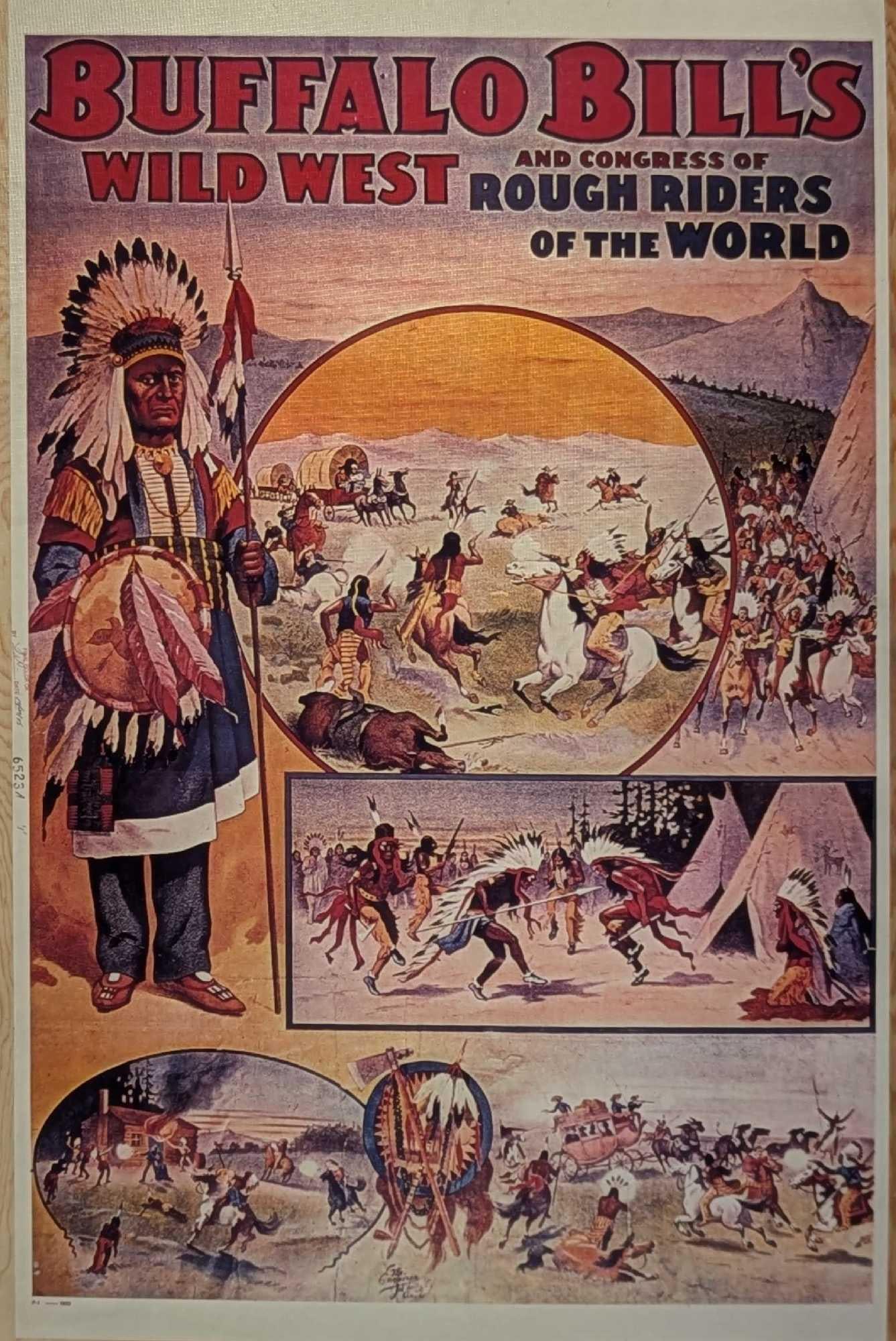 Kodak 4 X 5 Buffalo Bill Transparency B: Kodak 4 X 5 Buffalo Bill Transparency B. Here is a 4" x 5" Kodak Transparent of a vintage "Buffalo Bill's Wild West And Congress Of Rough Riders Of The World" poster that can be made into prints