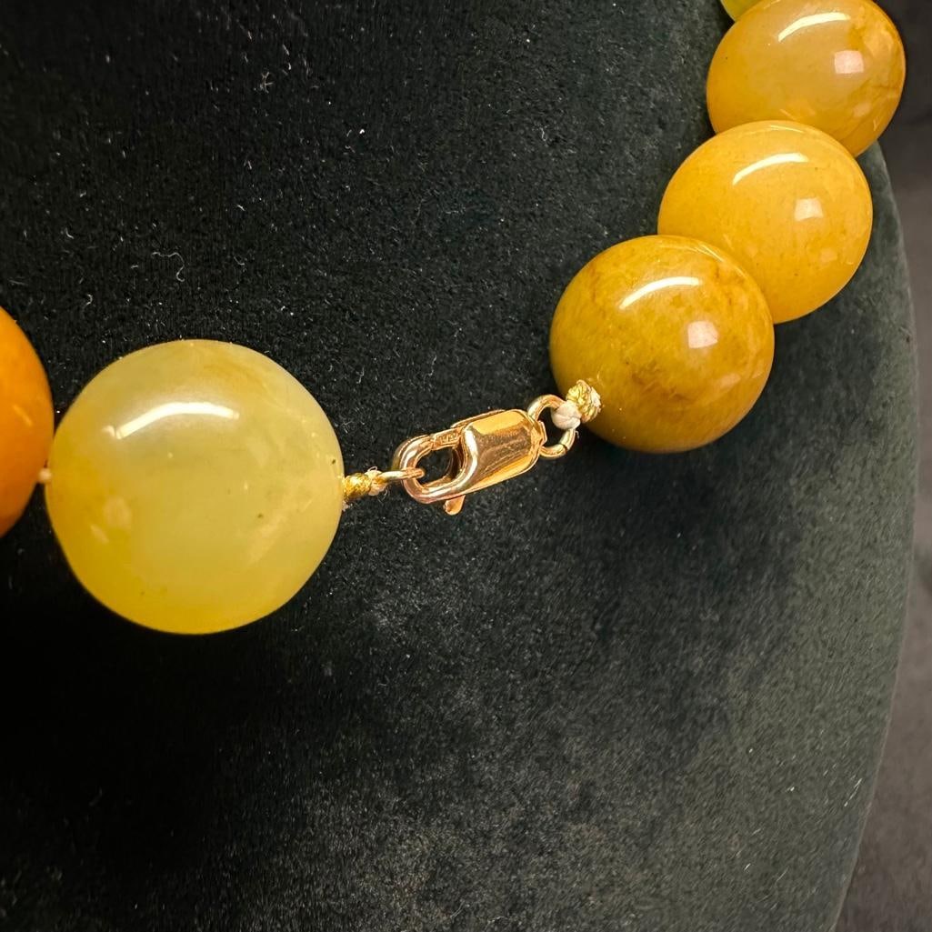 Jade Large Bead Necklace - 3