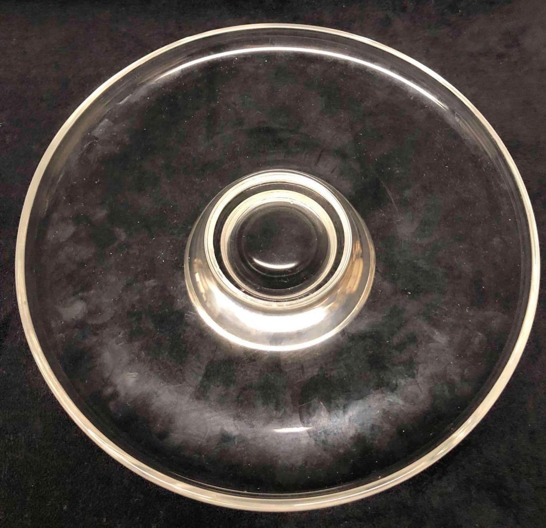 Crystal Serving Dish With Sterling Silver Stem - 3