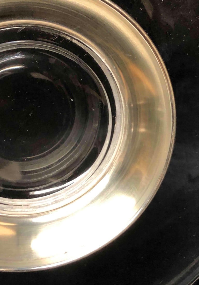 Crystal Serving Dish With Sterling Silver Stem - 5