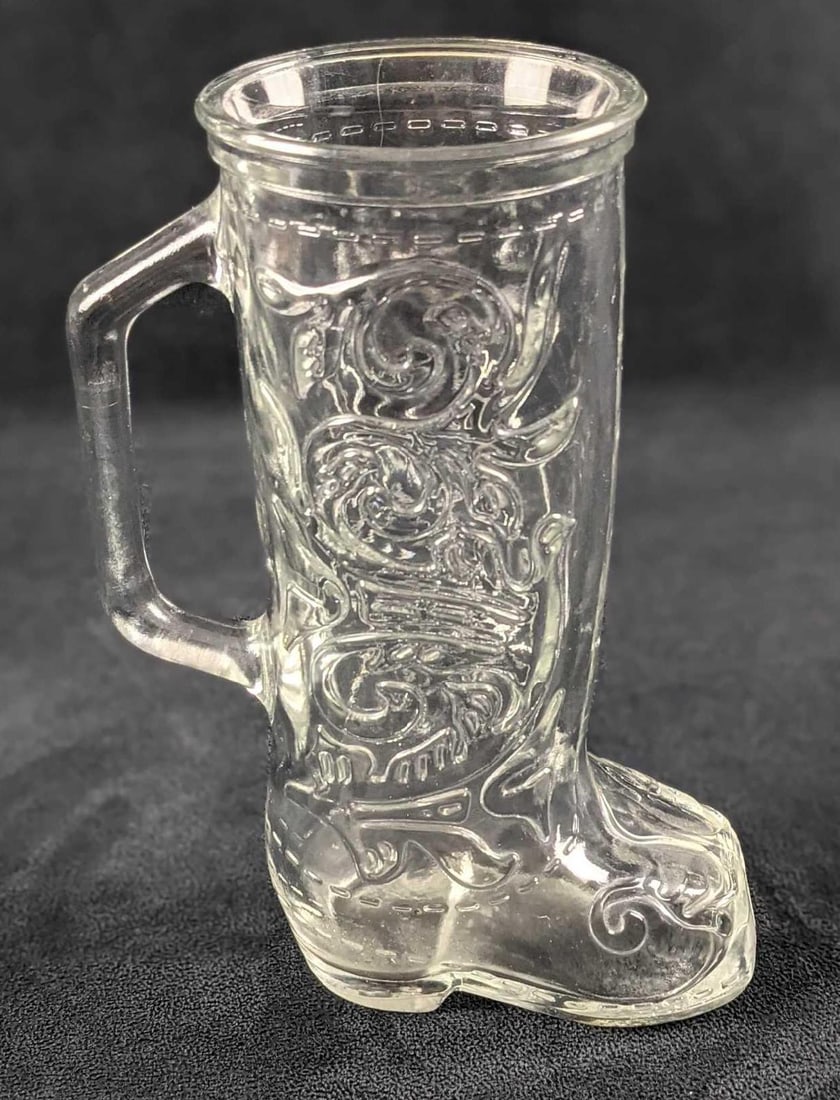 Anchor Hocking Glass Western Boot Beer Mug A - 2