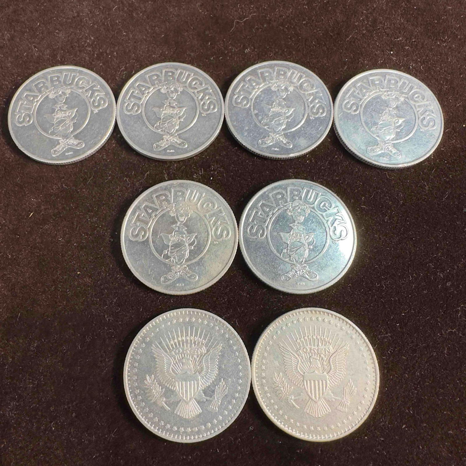 Starbucks Star Points Game Token Gaming Great American Video Arcade Tokens Set of Eight (1 of 11)