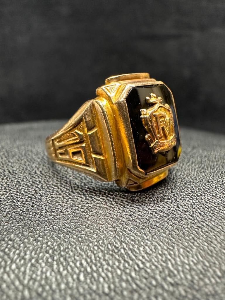 10k Gold Passaic Valley HS (NJ) 1952 Class Ring (1 of 4)