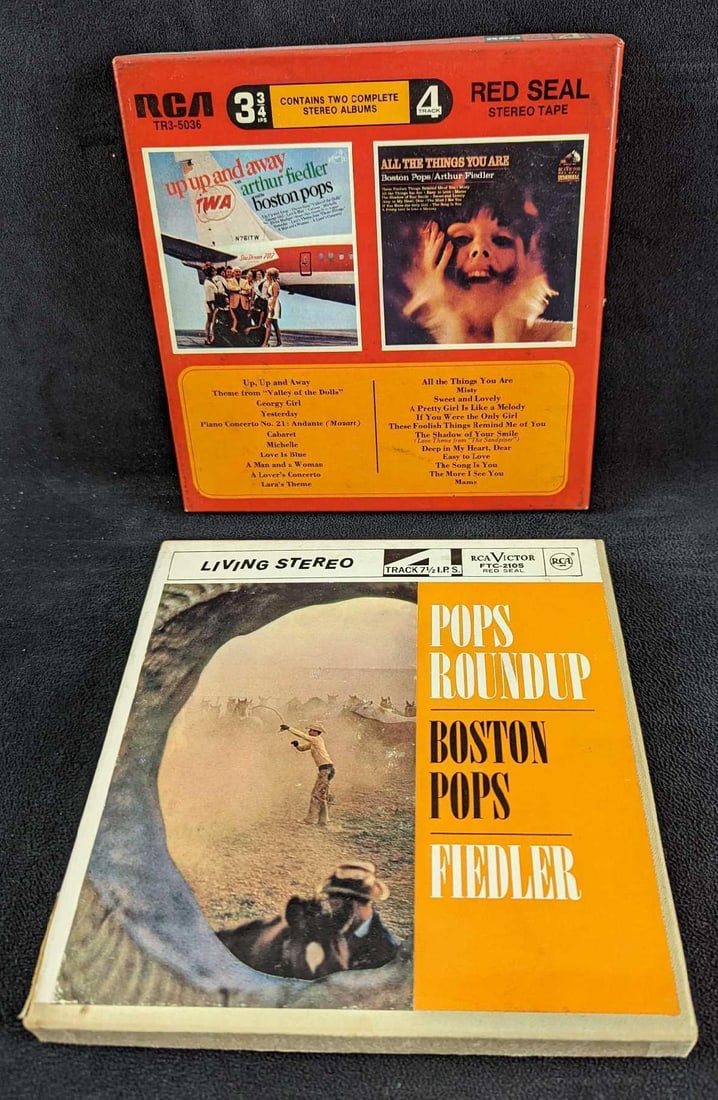2 Boston Pops Orchestra 4 Track Tapes (1 of 8)