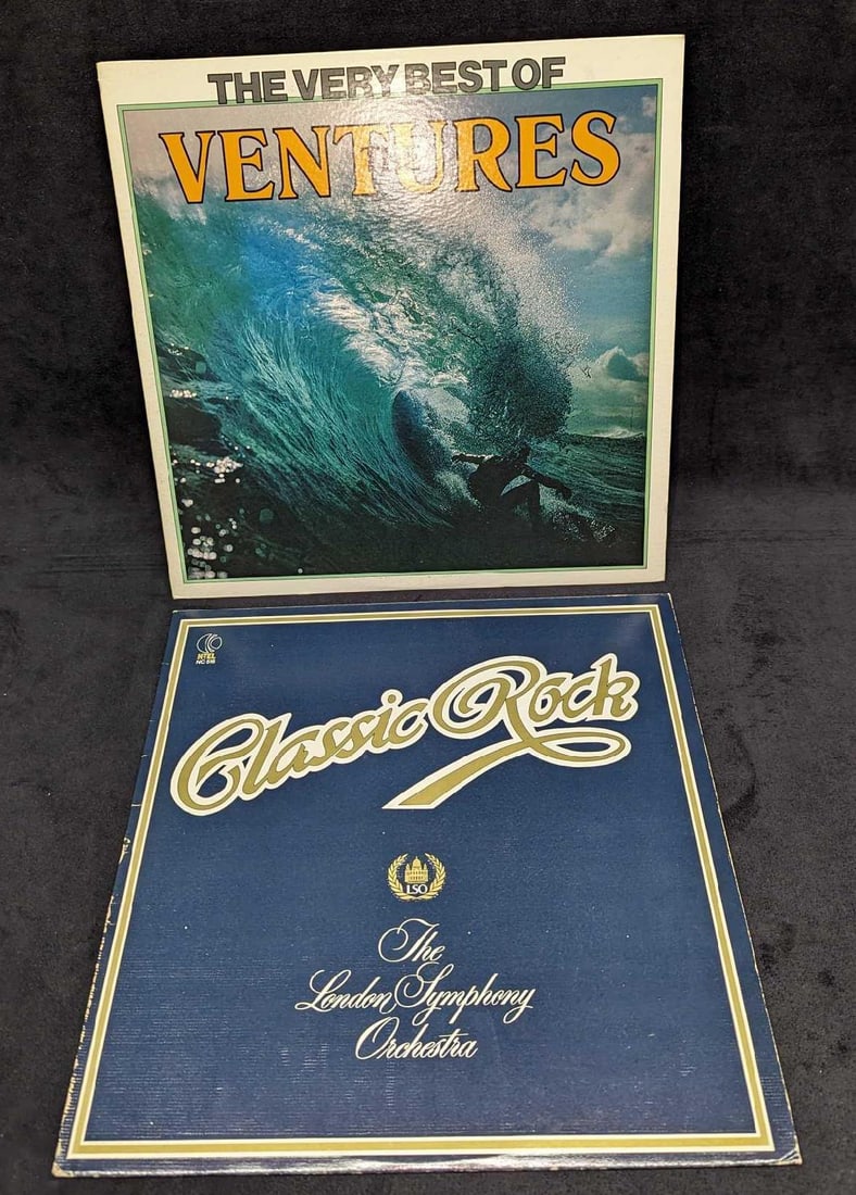 2 Very Best Of The Ventures & Classic Rock London Symphony Orchestra: 2 Very Best Of The Ventures & Classic Rock London Symphony Orchestra. This lot includes: (1) The Ventures – The Very Best Of The Ventures. Reissue. This was released by Liberty in 1981.(1) The