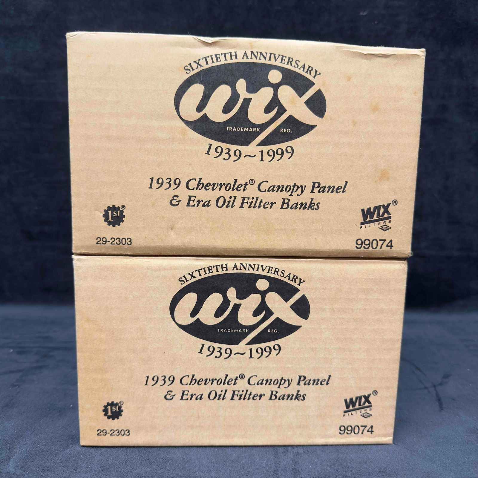 1st Gear 1939 Chevrolet Canopy Panel & Oil Filter Bank Wix Unopened #29-2303 Set Lot of Two 2 Boxes (1 of 7)