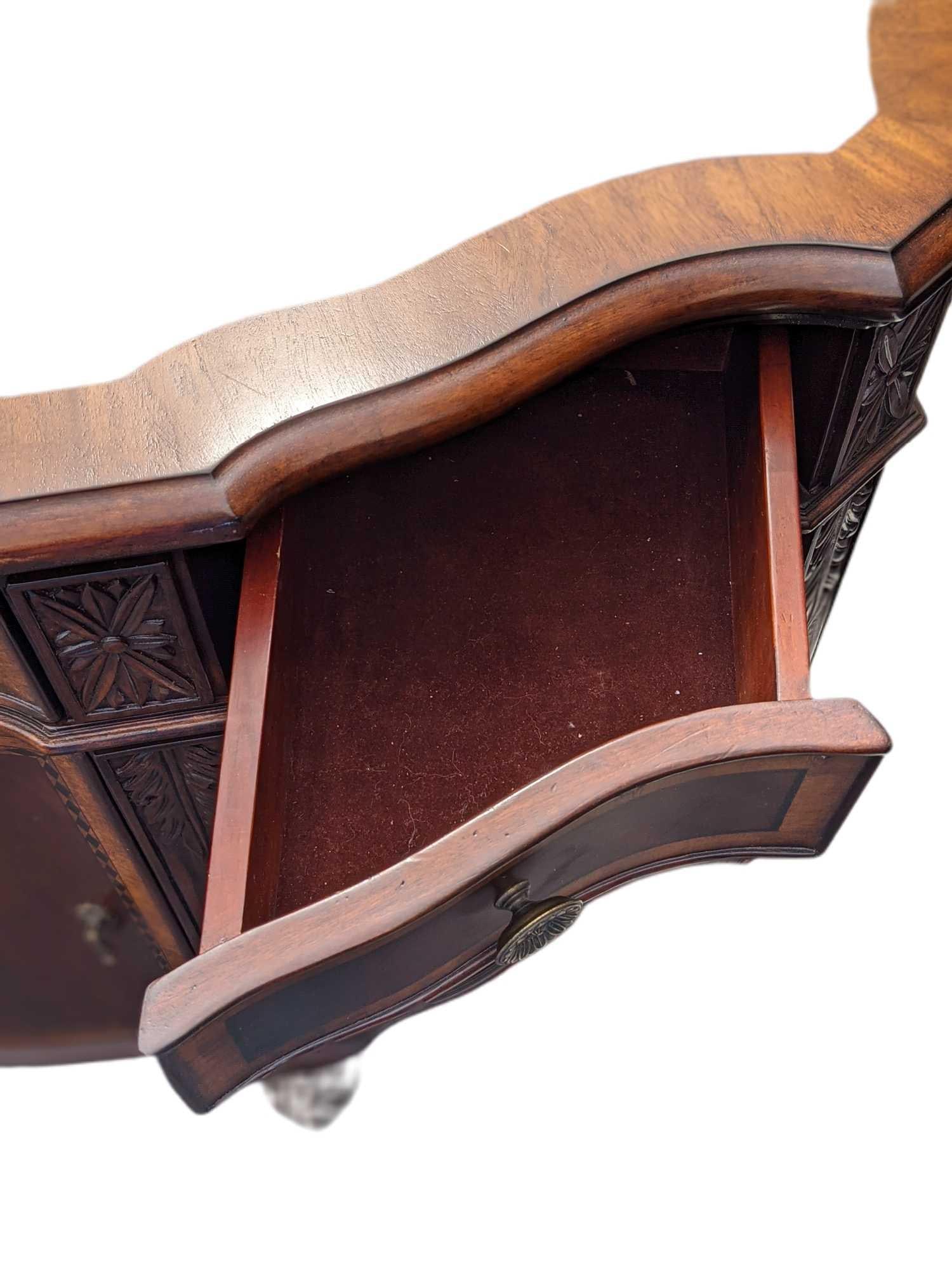 Walnut Console Cabinet - 4