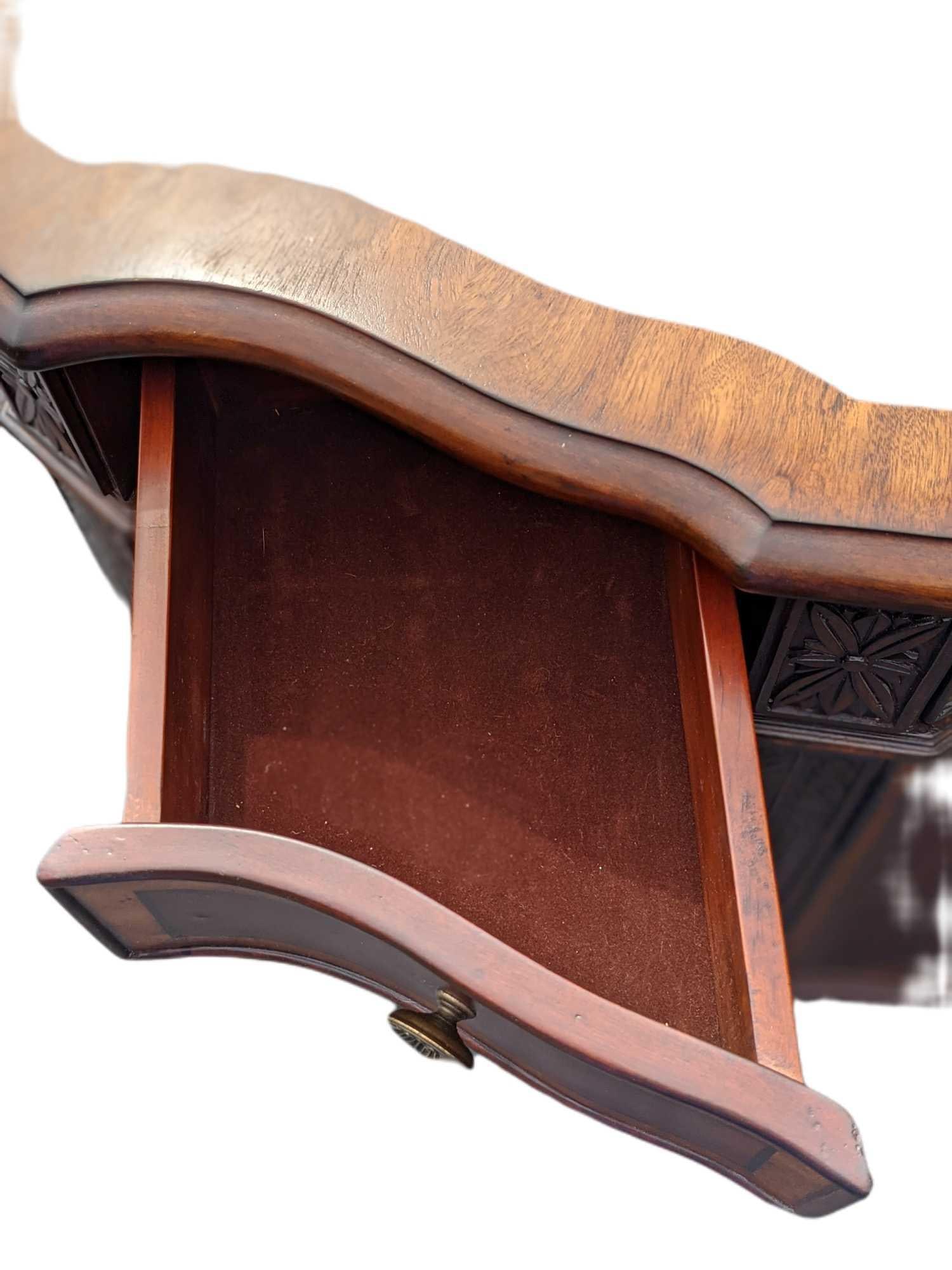 Walnut Console Cabinet - 9