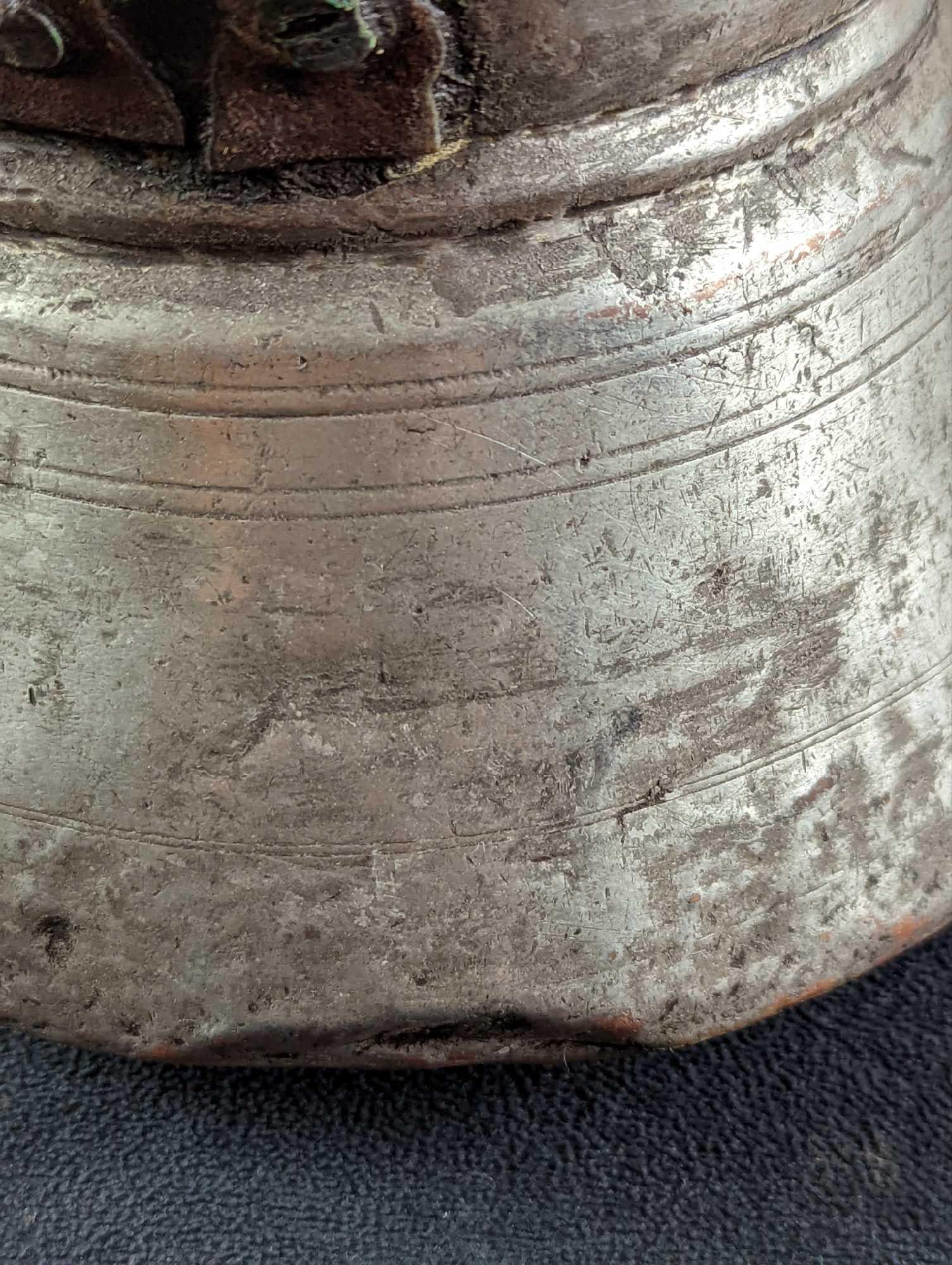 Antique Copper Pot With Handle - 7